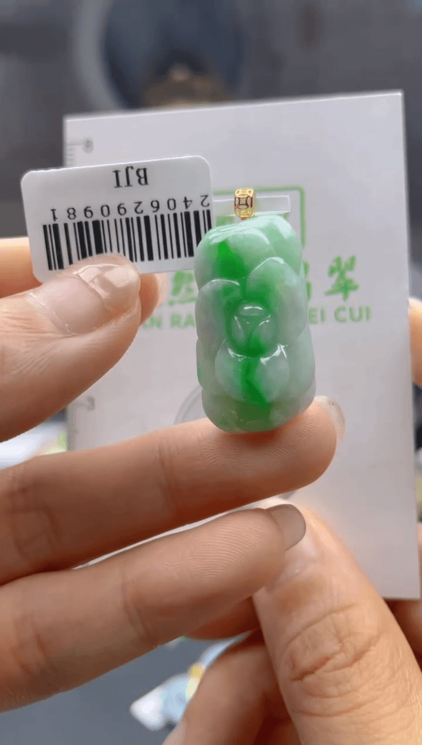 【闪购商品】翡翠颈饰18K金镶嵌新号开播 包邮加24小时鉴赏期