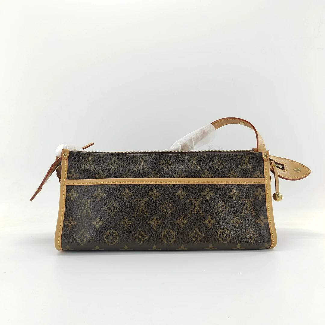 95新 LouisVuitton/路易威登 lv老花三角金球斜跨包（无球换配皮）