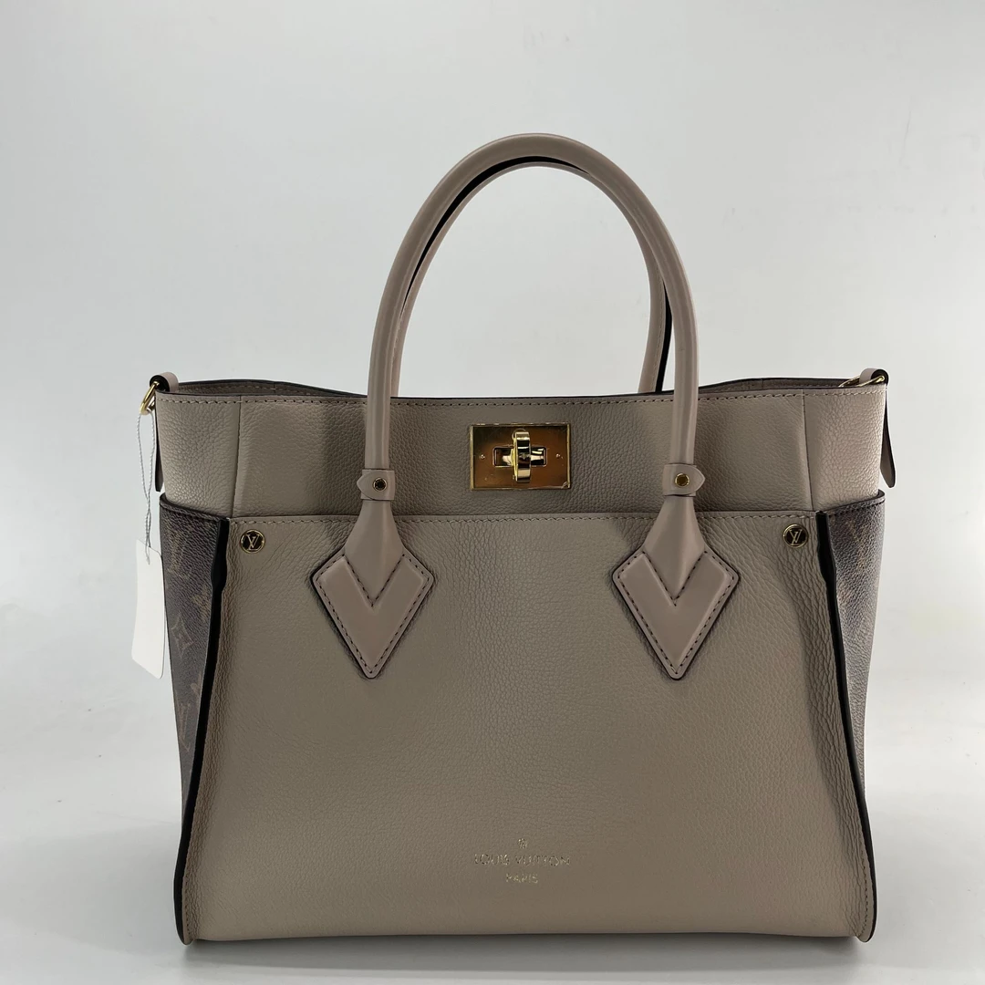 99新 LouisVuitton/路易威登 ON MY SIDE 老花托特包 单肩包中号