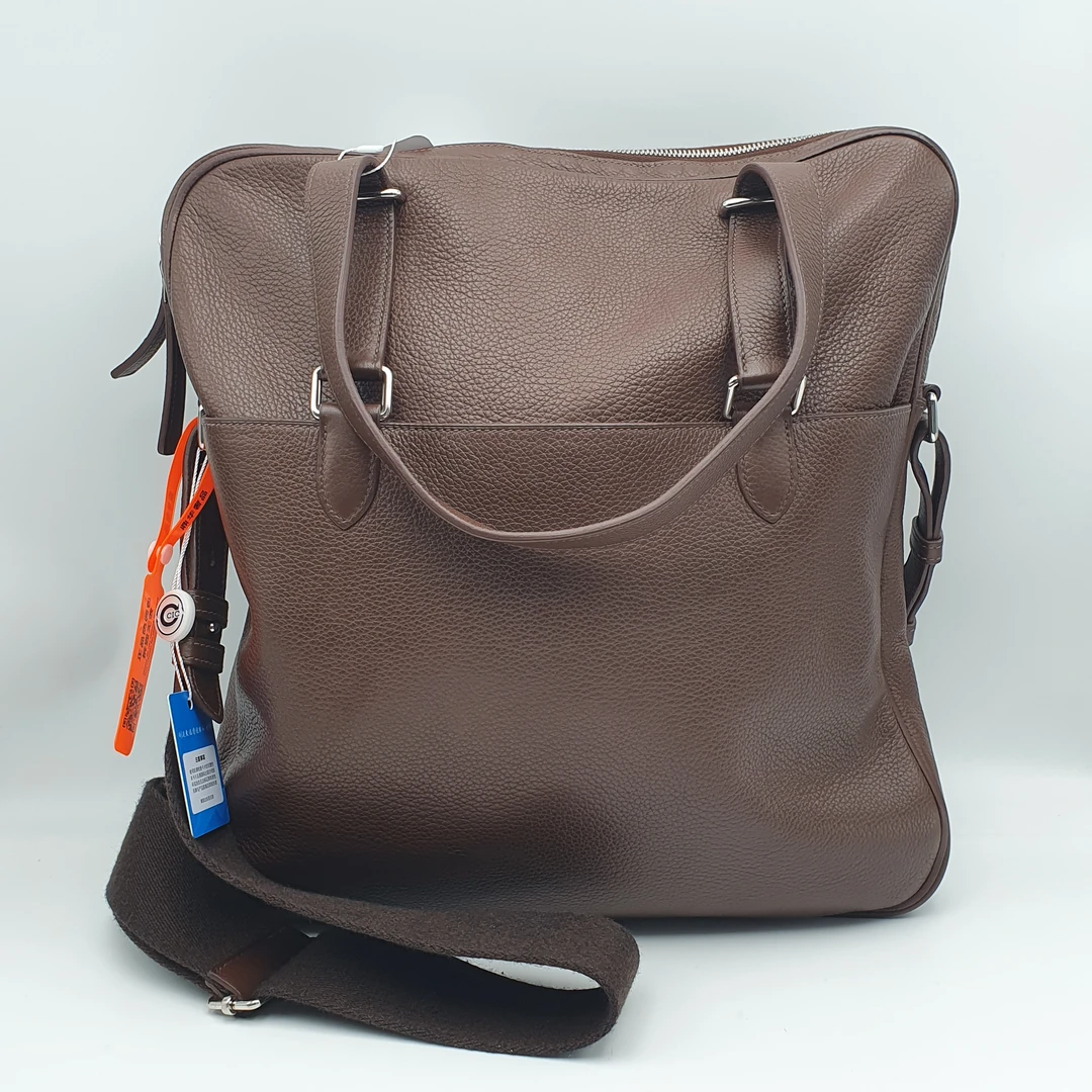 95新 Hermes/爱马仕 爱马仕巧克力色托特包/DH10843休闲时尚棕色