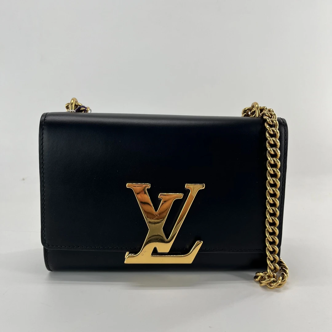 99新 LV chain louise大号 链条单肩斜跨包