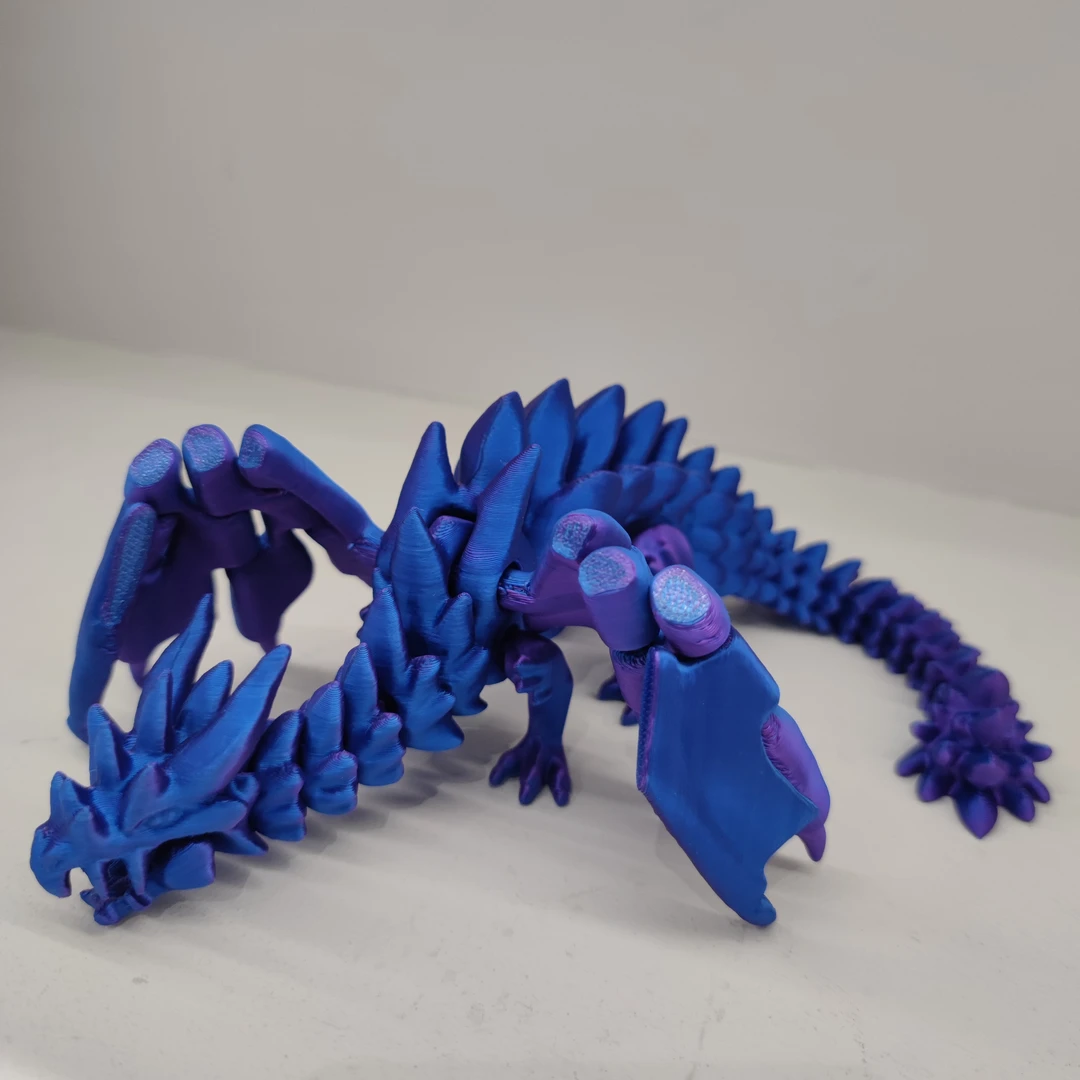 龙恐龙飞龙翼龙3d打印关节可动魔法龙西方巨龙模型百变造型摆件