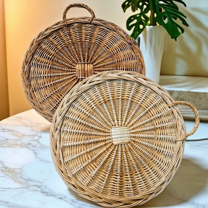 托盘餐桌隔热垫家用简约防烫锅碗垫圆形手工美式创意复古餐垫商用