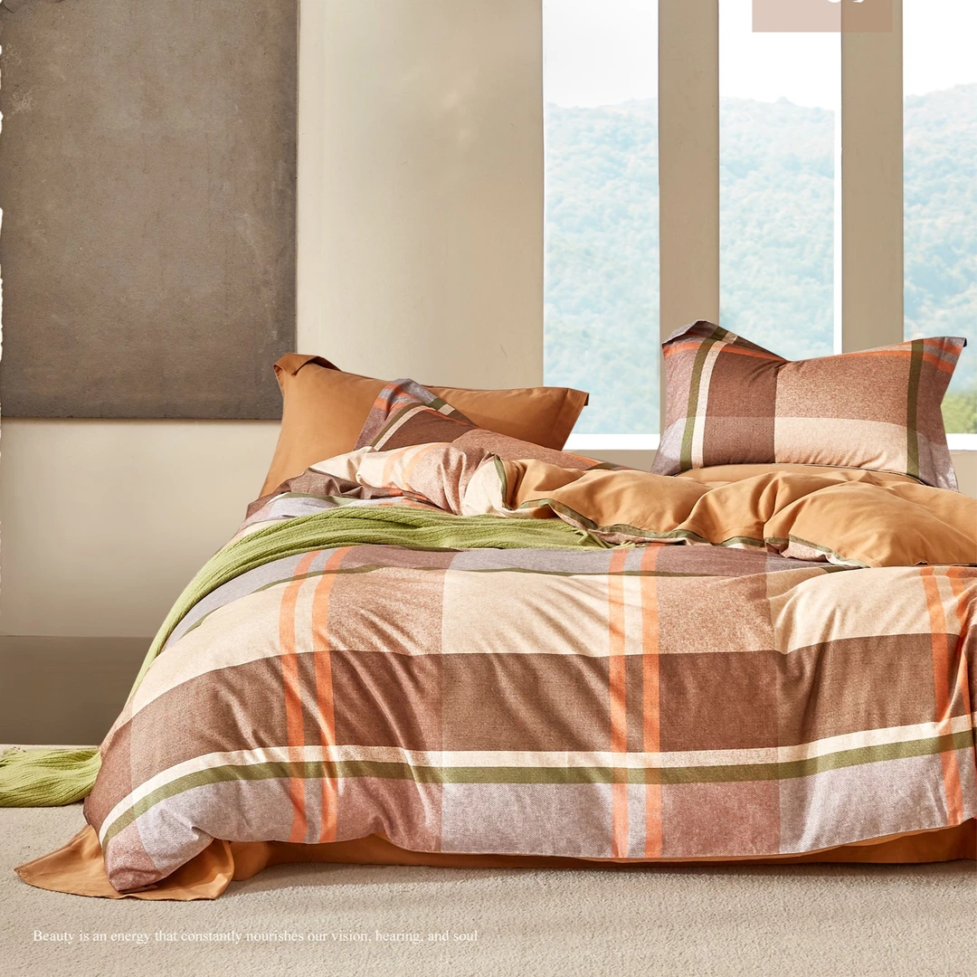 默尔蒂【全棉磨毛】纯棉100棉轻奢印花四件套复古高级感床品