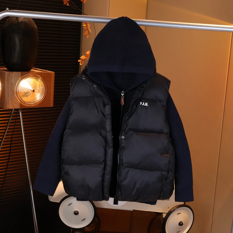 【现货】 男童棉马甲加厚秋冬帅气百搭韩版宽松坎肩中大童8919