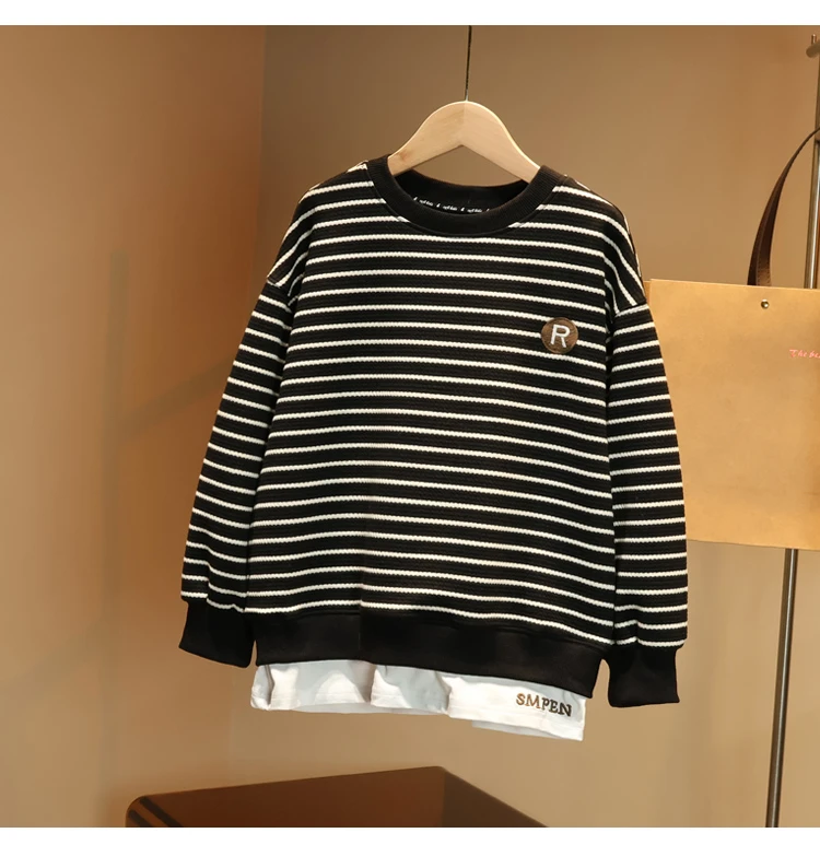 【现货】男童长袖卫衣春装洋气中大童儿童上衣时尚潮C1509