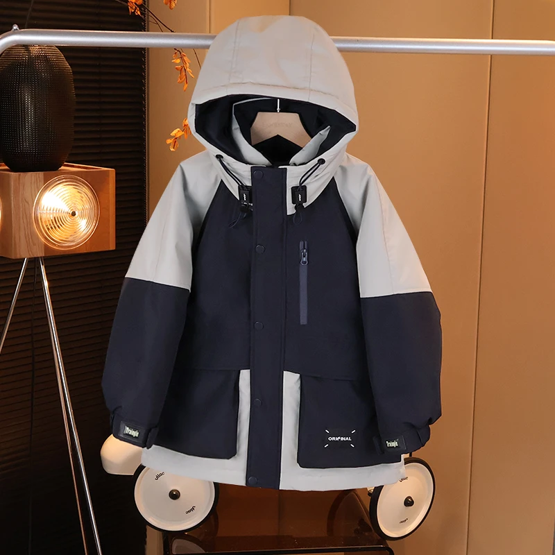 现货【羽绒服】男童冬款户外不负重保暖拉链2024款外套宽松C2476