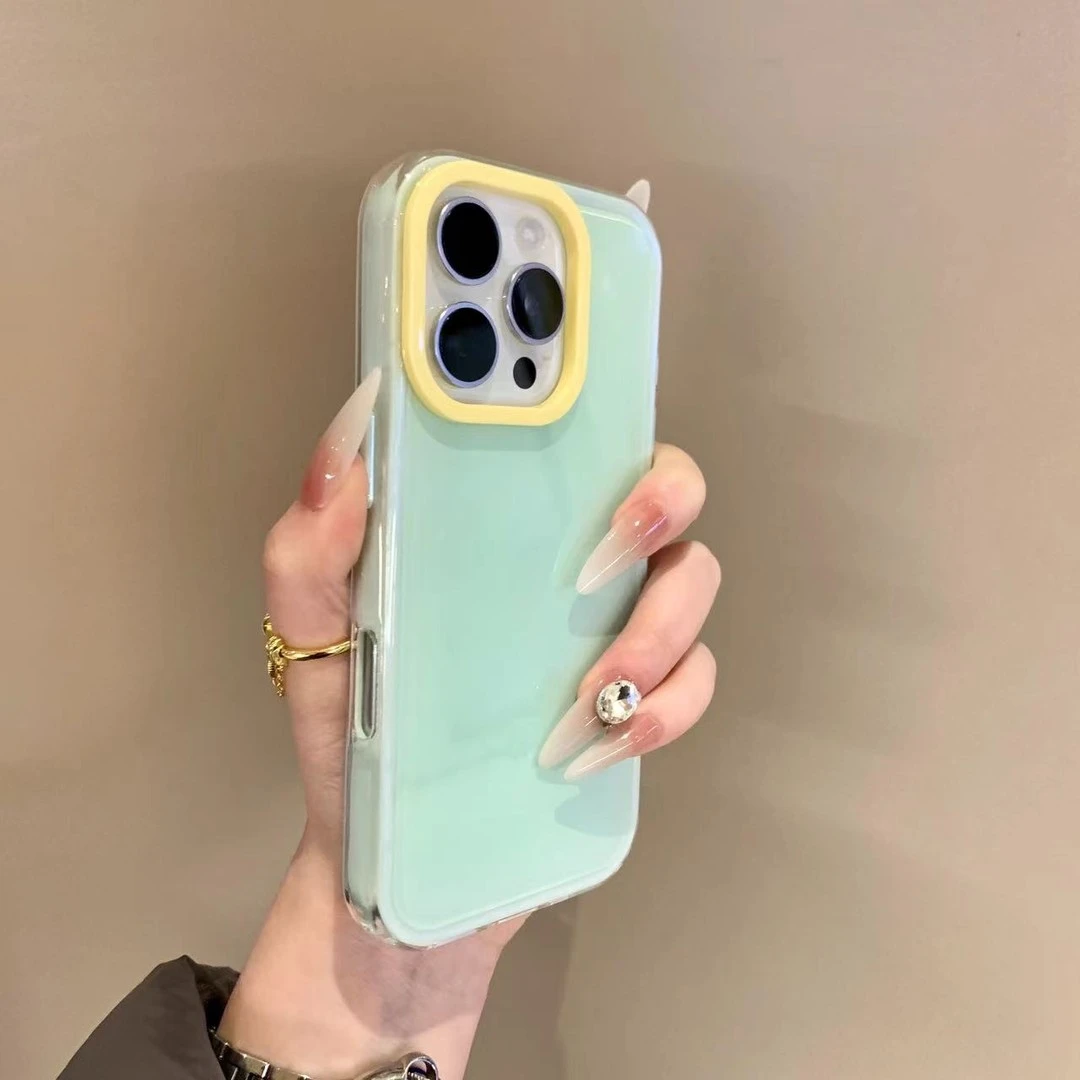 多巴胺纯色适用苹果16pro手机壳iPhone15pro防摔14情侣13网红新款
