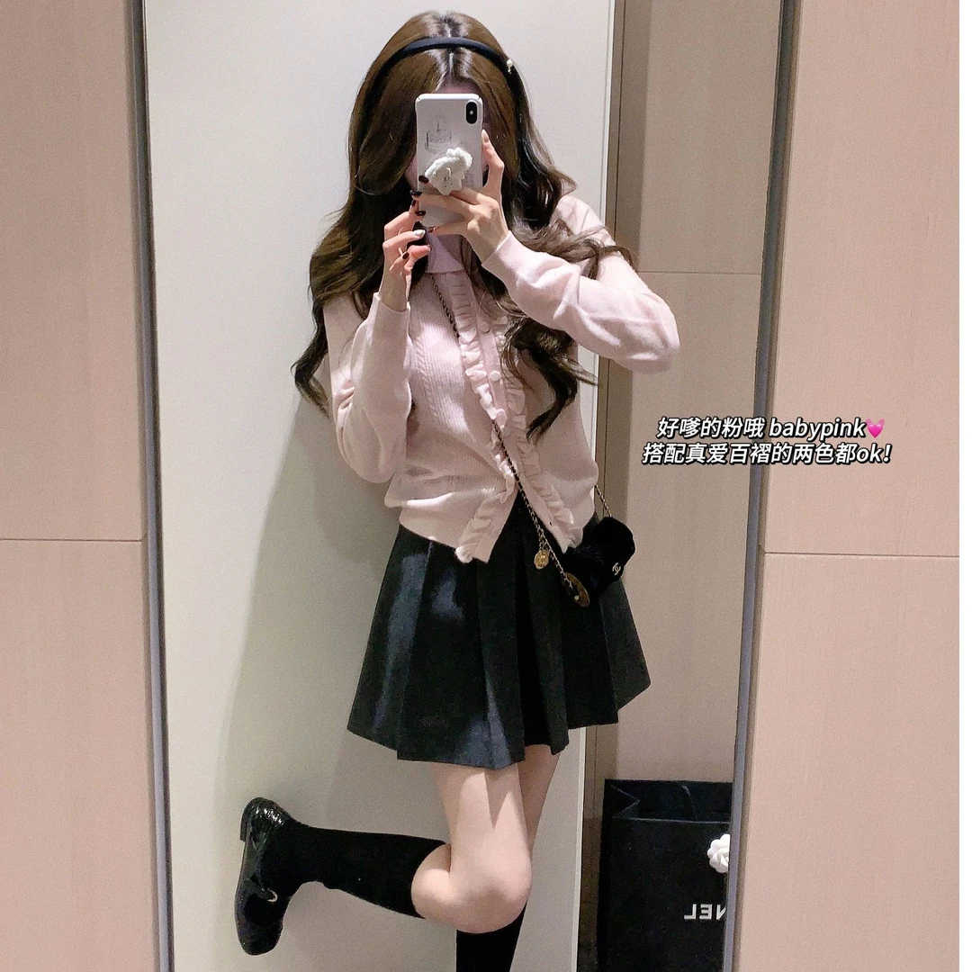 csk丘比特 “经典杯子蛋糕” 中鼎10羊绒娃娃领毛衣