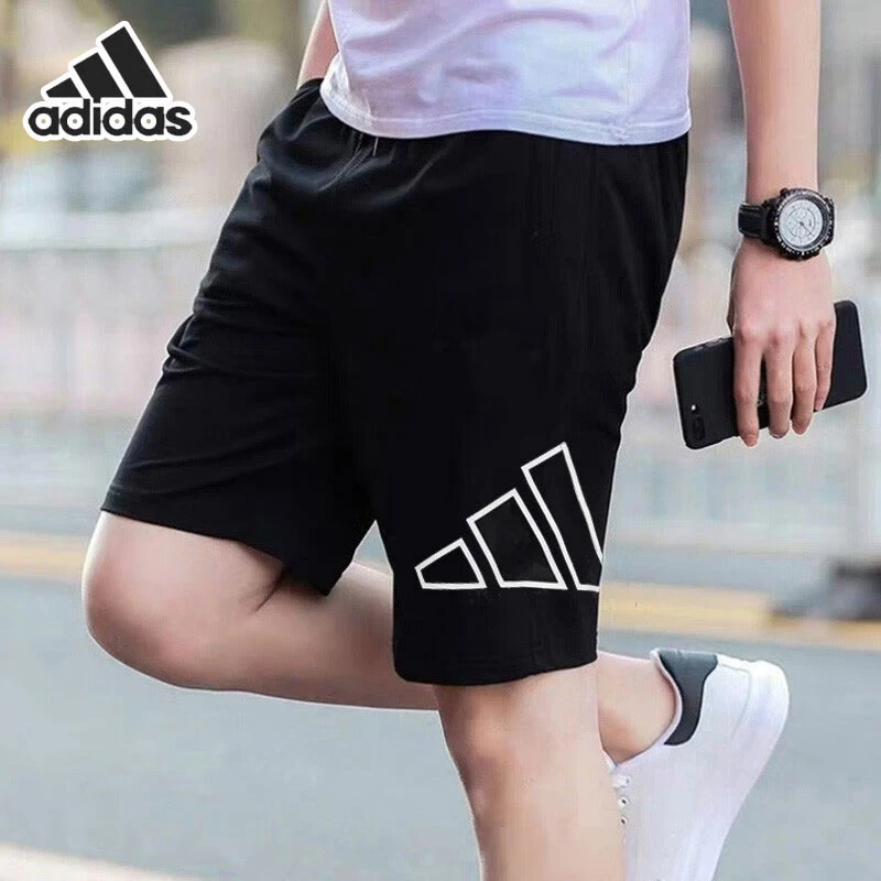 adidas阿迪达斯运动裤短裤男裤夏季新款吸湿排汗宽松五分裤休闲裤