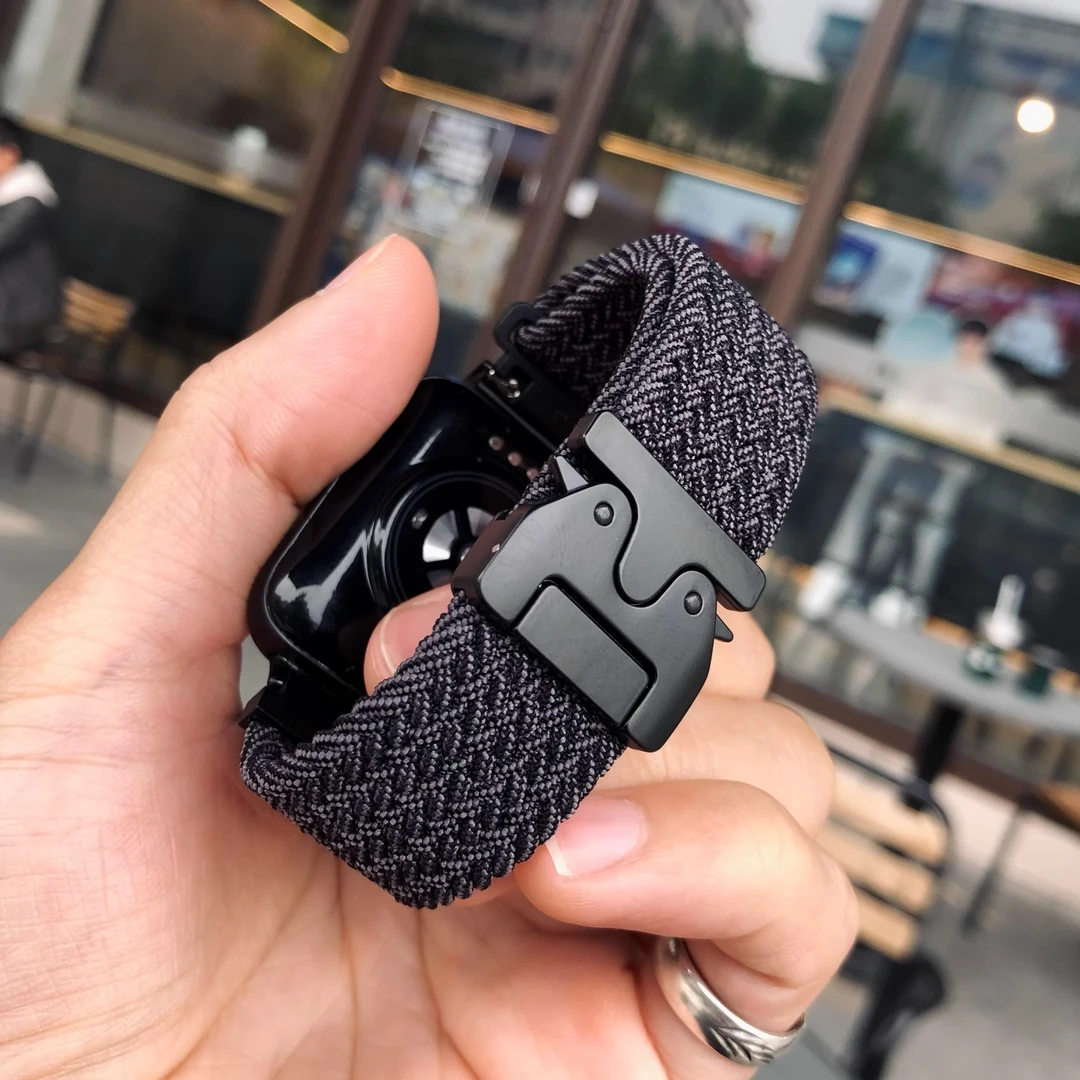 卡客风暴 机器人扣适用oppo watch3表带4pro手表带x编织回环iQOO