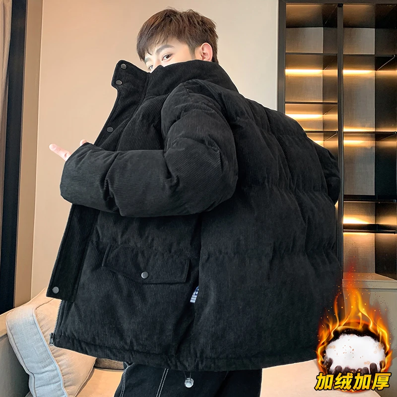 玛斯柏男士棉服秋冬季2023新款棉袄潮牌加厚抗寒冬装男生棉衣外套