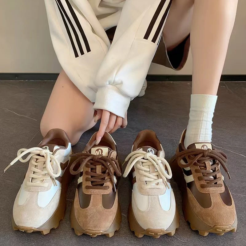 歌迪尼 2023冬季新款欧货老爹鞋潮流厚底阿甘鞋女士X检GC5252-2