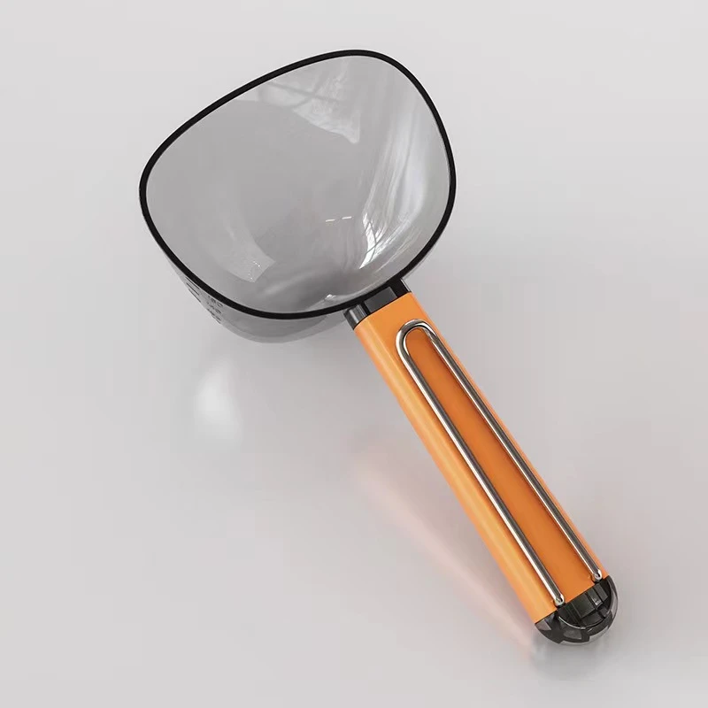 【一勺多用】可封口舀米勺多功能挖面粉奶粉米粉勺子家用带夹量勺