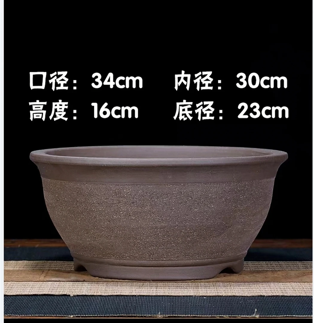 紫砂花盆有无孔菖蒲文竹拇指盆大小号防烂根菖蒲文竹拇指盆大小号