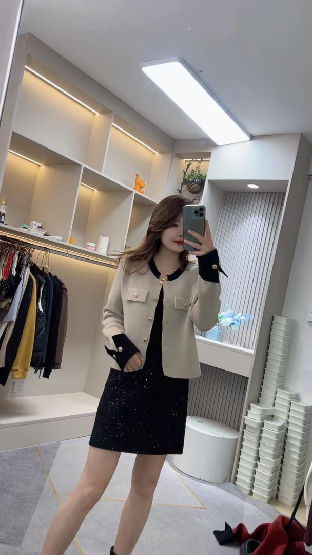 秋冬新款法式小香风外套6868