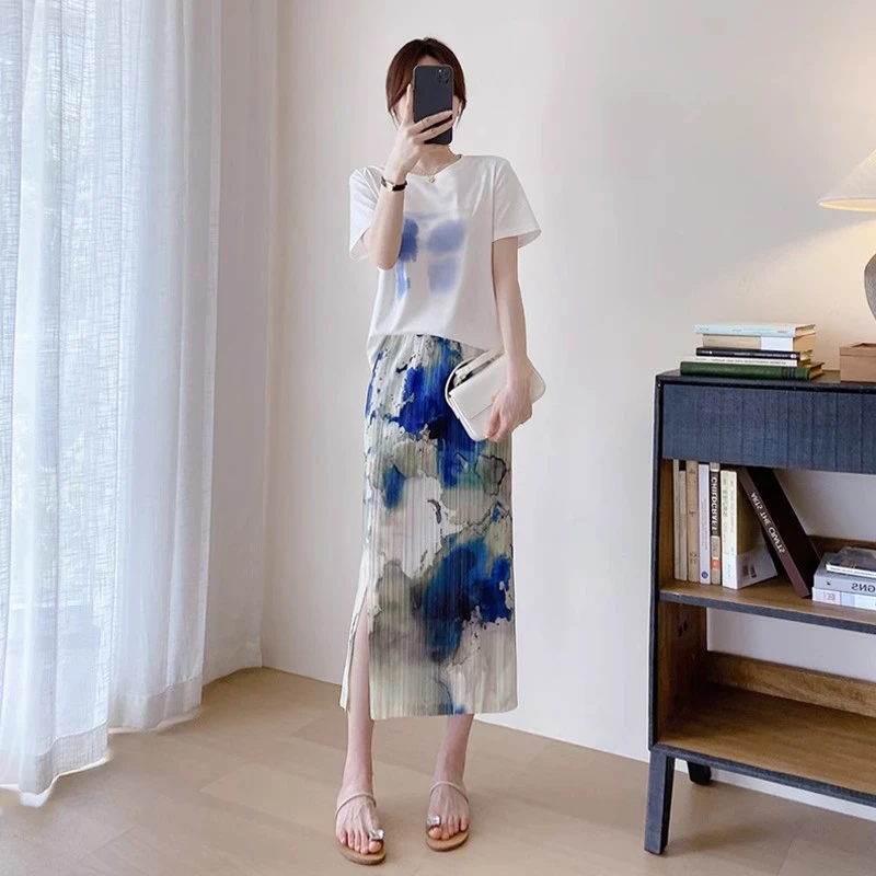 显瘦半身裙休闲半身裙连衣裙裙子气质时尚夏季中长款大码碎花洋气