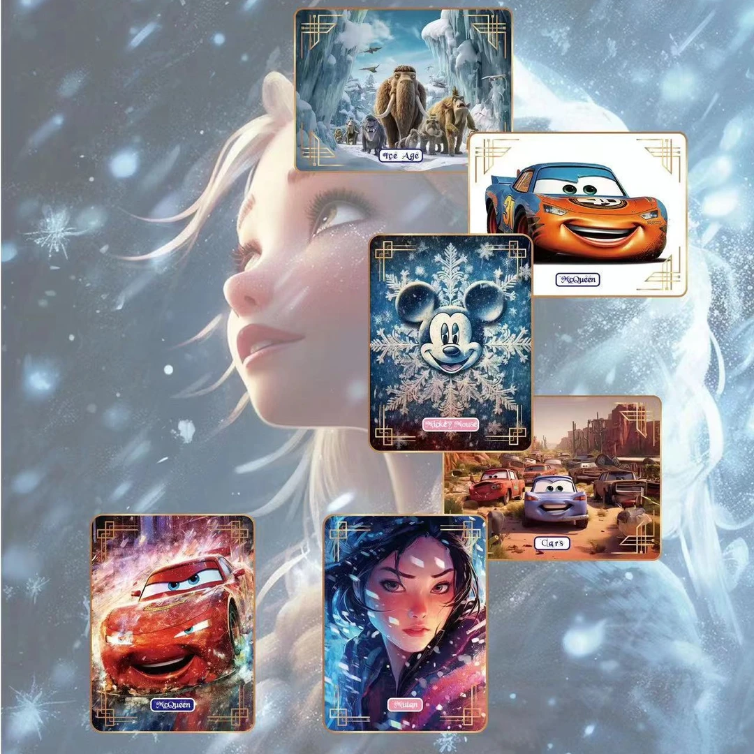 【破晓】迪士尼米奇雪宝公主二创人物A4大卡经典潮玩卡牌（盲盒代拆）