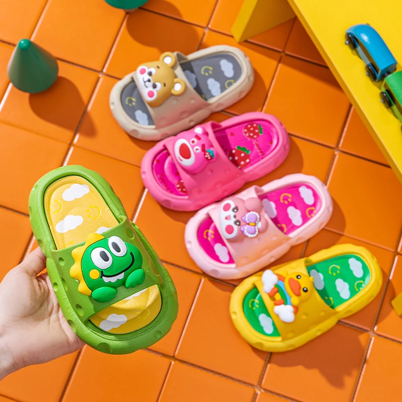 妙优童夏天儿童拖鞋室内软底防滑可爱动物男宝女宝可爱夏季凉拖鞋