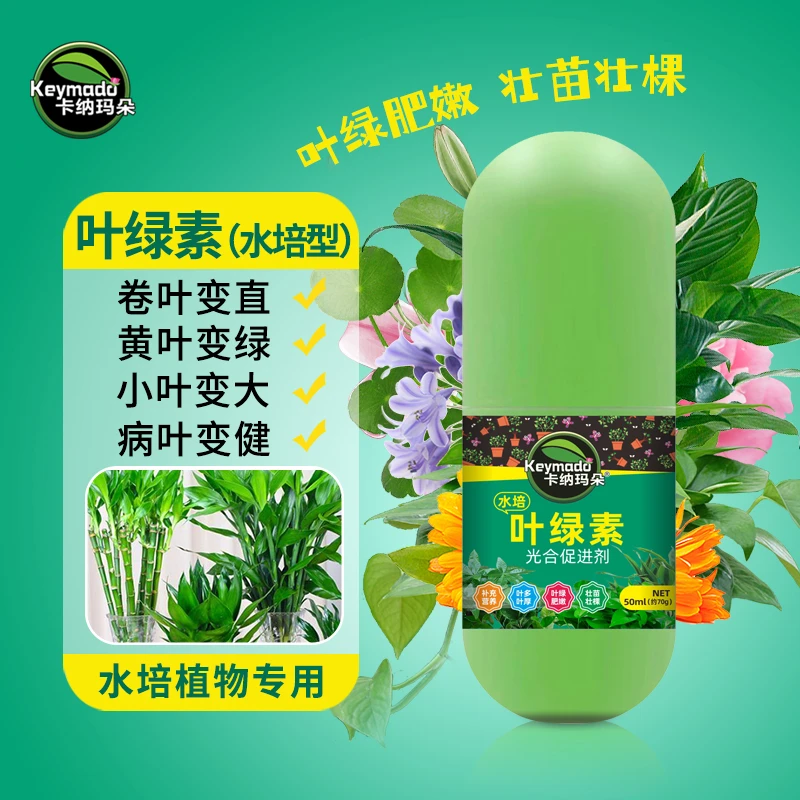叶绿素水培植物通用营养液富贵竹绿萝防黄叶卷叶促芽壮枝家用花店