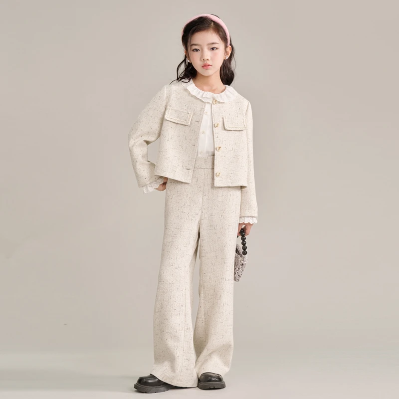 1079女童秋装套装春秋新款时髦洋气儿童大童春秋款网红童装两件套