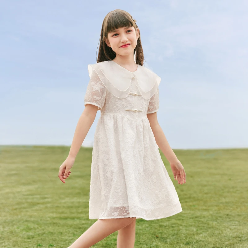 0611女童连衣裙夏装2025新款儿童裙子夏款洋气大童公主裙女孩童装