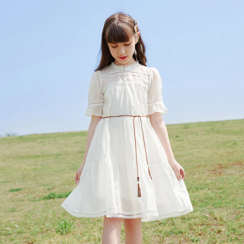 0692女童天丝连衣裙夏季高定仙女裙高品质新款爆款夏女孩公主裙子