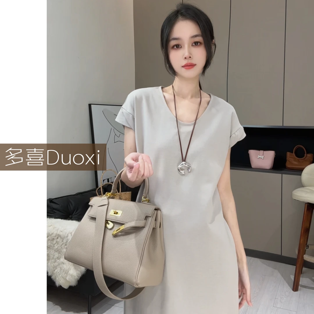 【Duoxi】"极简高级感"G014# 连衣裙新款显瘦遮肉气质休闲设计感001