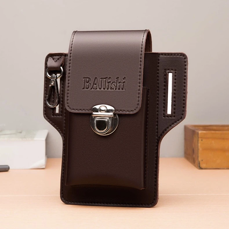 新款防盗手机腰包男新款多功能穿皮带挂包竖款手机包手机套工地