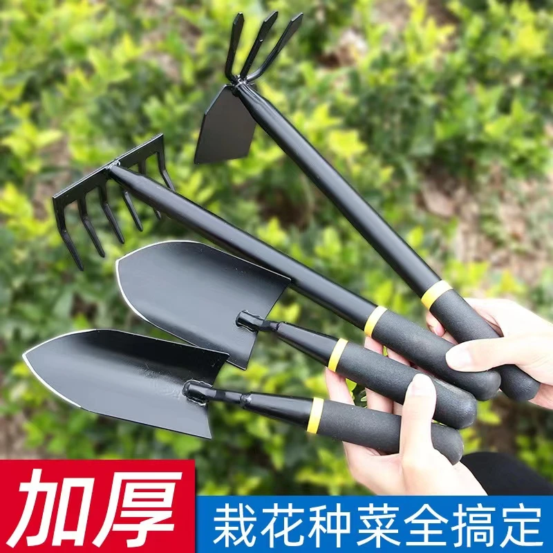 加厚锰钢种花种菜挖野菜赶海园艺铲子菜园户外松土除草耙子锄头工