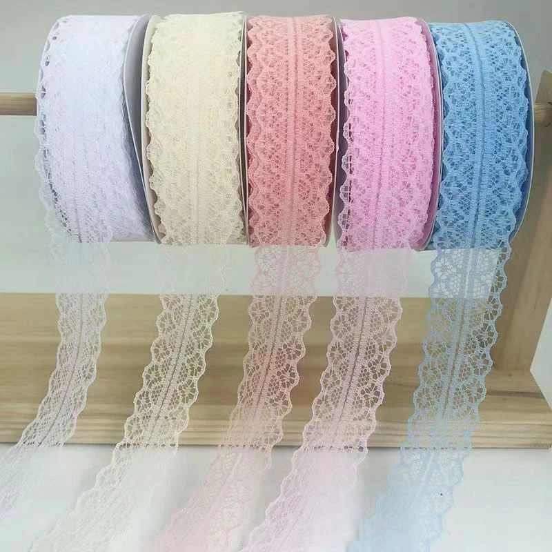 22米彩色无弹蕾丝花边辅料手工DIY服饰内衣沙发窗帘装饰布料
