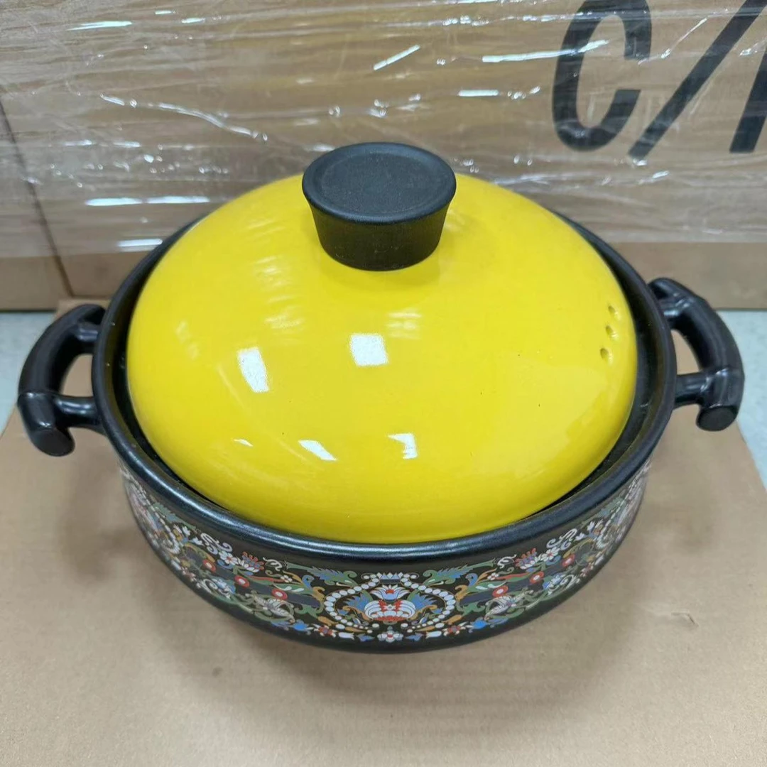 高品质砂锅煲汤炖鸡国风彩绘砂锅