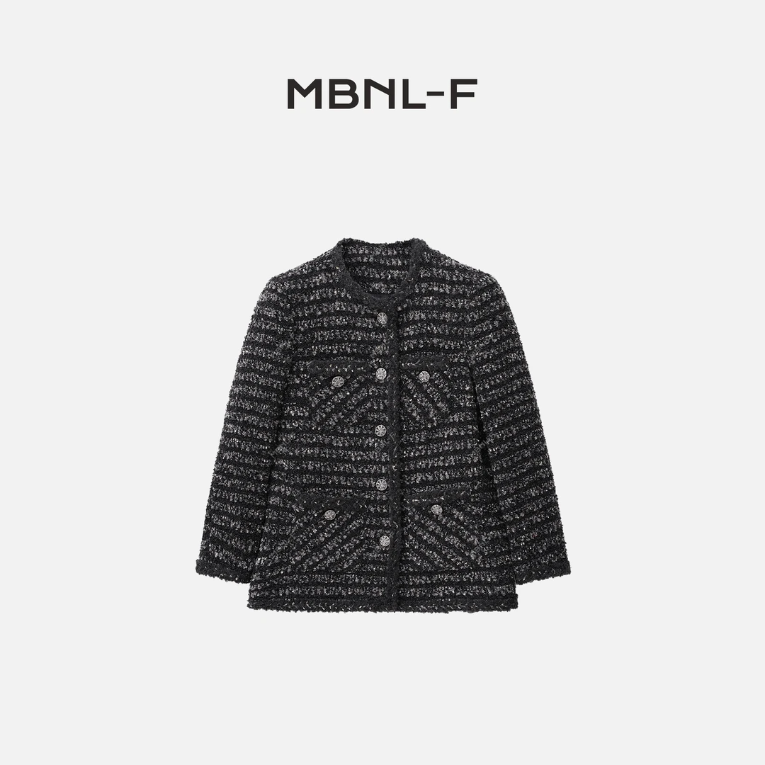 MBNL-F“银扣小香” 2024F/W新品 四口袋小香风外套 秦磊XM-WT52603