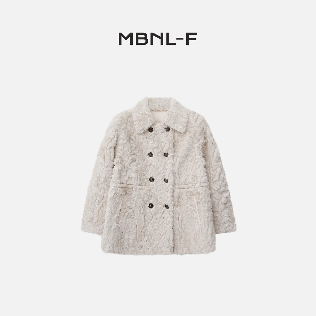 MBNL-F“象羔千金” 2024F/W新品 高级双排扣气质外套秦磊XM-PC6086