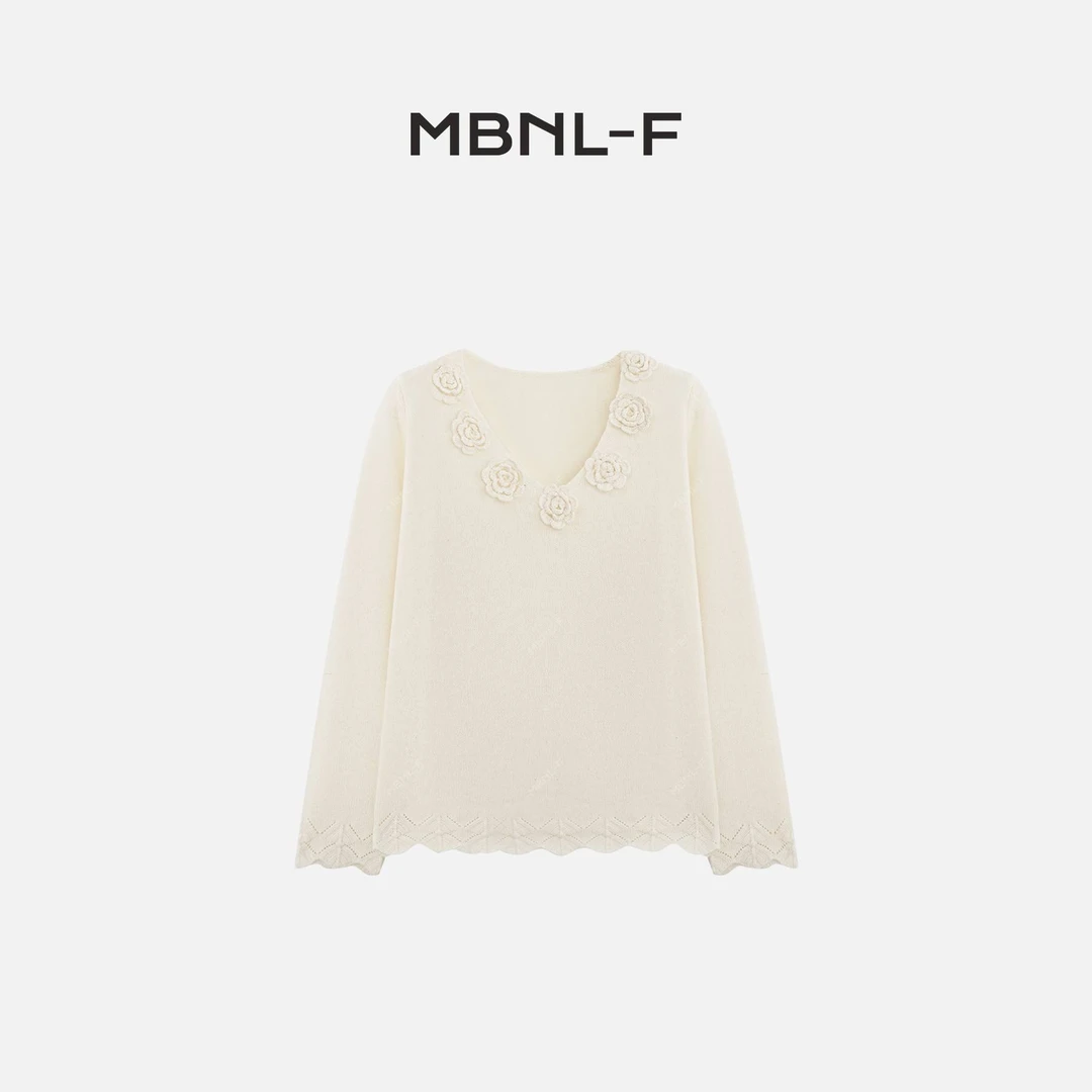 MBNL-F“山茶花” 2024F/W新品 100%羊毛打底衫 秦磊XM-SY4512