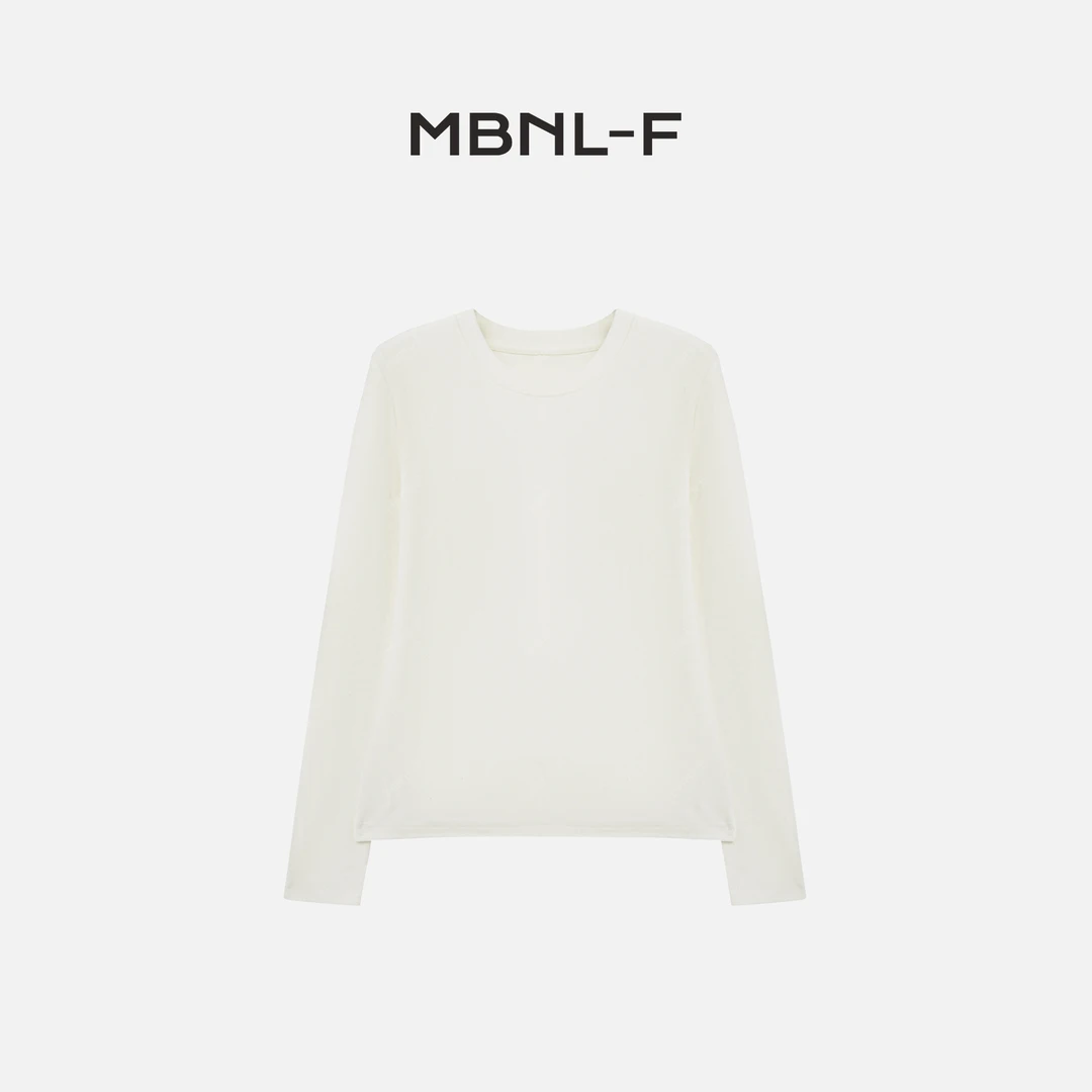 MBNL-F“奶油T” 2024F/W新品 纯色柔软莱赛尔打底衫 秦磊XM-SY7588