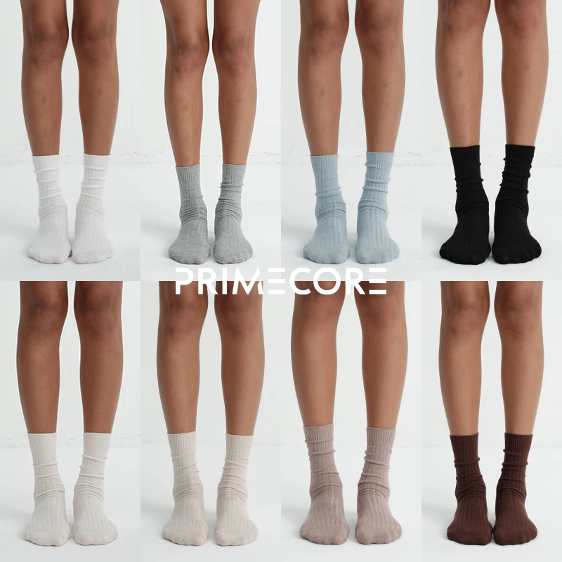 PRIMECOREPRIMECORE天然有机棉运动中筒袜
