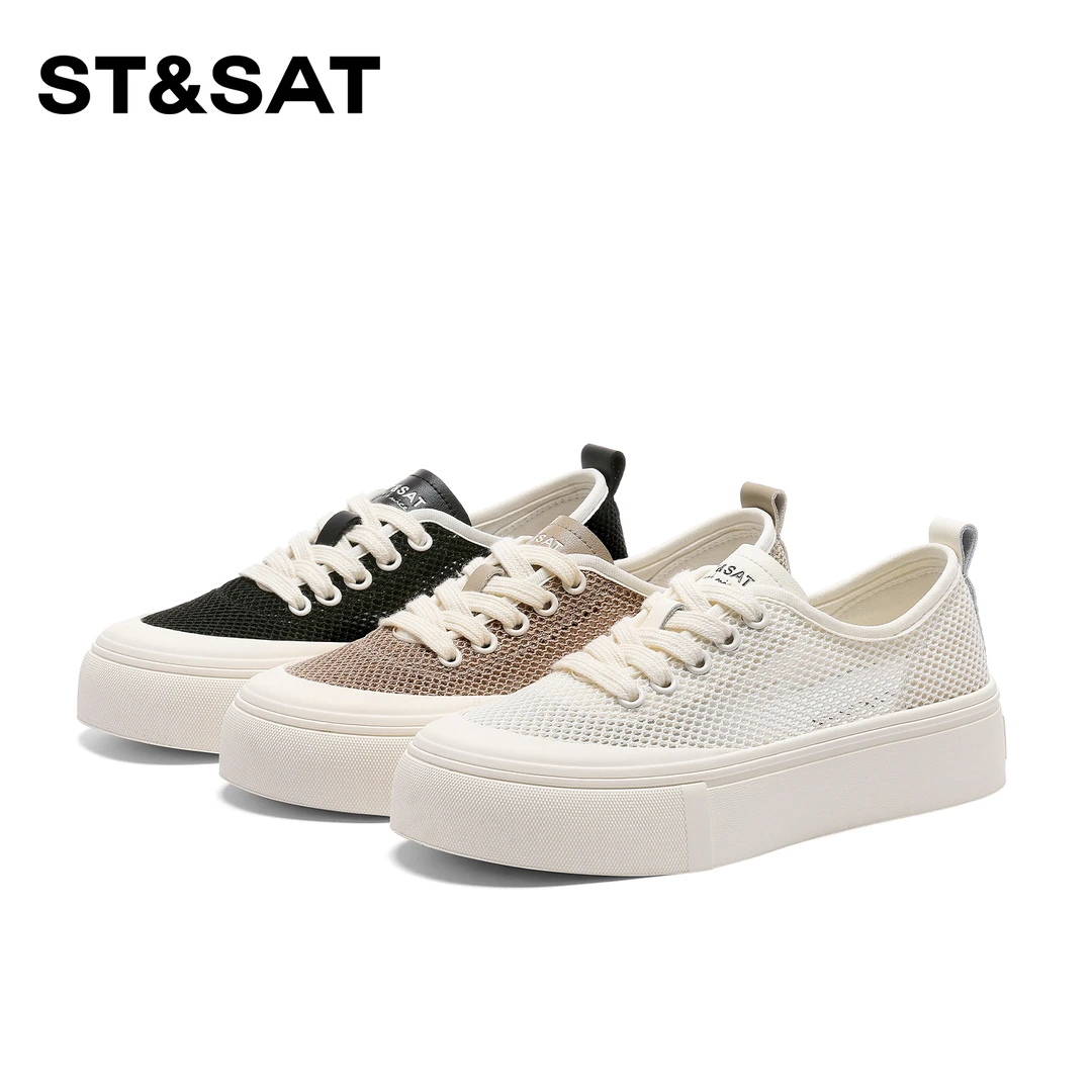 St&Sat/星期六透气百搭轻便休闲鞋2025新款时尚鞋子女ins潮牌百搭