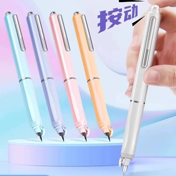 DS 784小舱门按动钢笔可擦蓝色