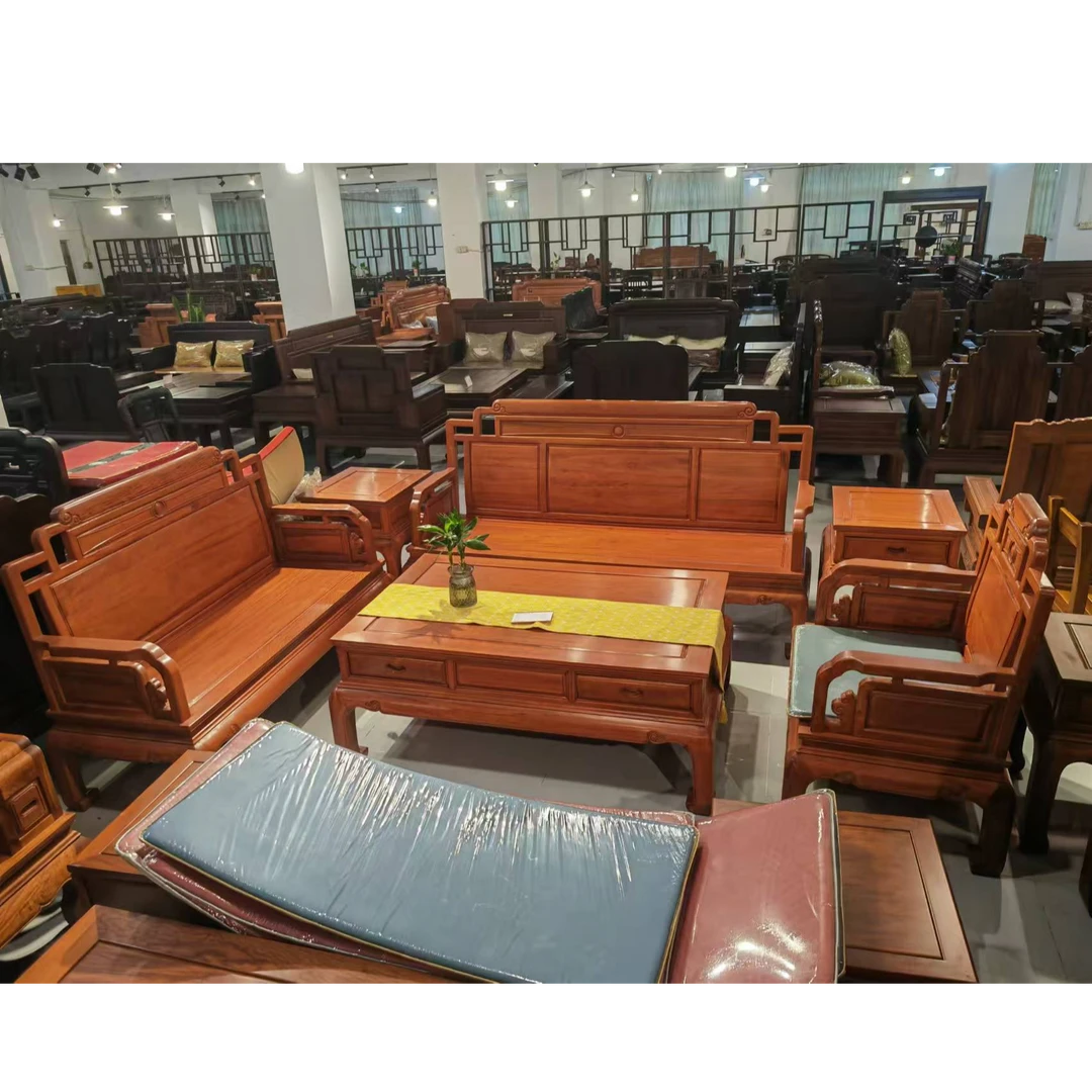 实木1+2+3客厅六件套沙发