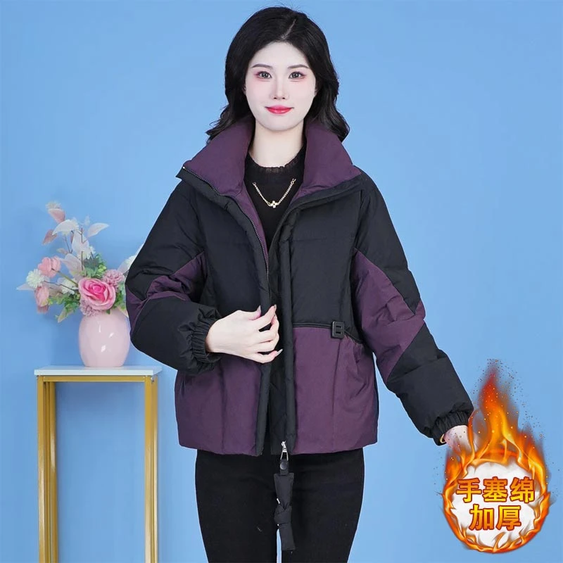 2025秋冬新款流行时尚女士保暖御寒外套时髦洋气减龄气质高级棉服