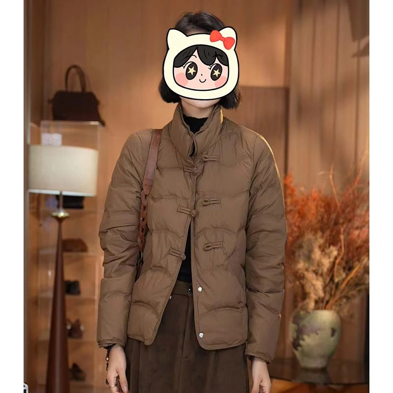 新中式设计感保暖棉服女2025秋冬季新款洋气显瘦减龄百搭棉衣外套