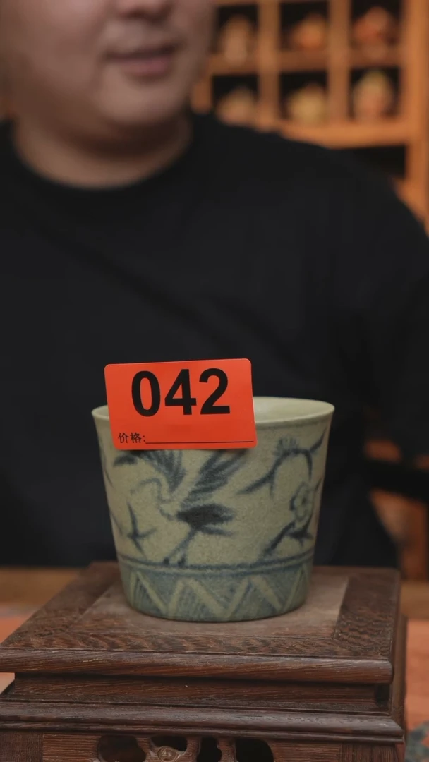 【闪购商品】白泥茶杯手工手绘茶具42