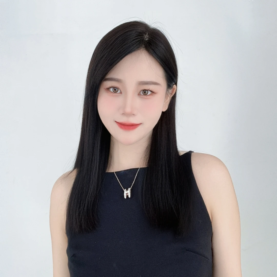 Ailifa/艾利发12X13斜刘海递针分缝轻薄女士补发片