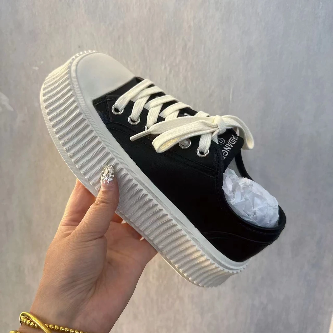 美丽家欧货四季百搭真皮低帮饼干鞋