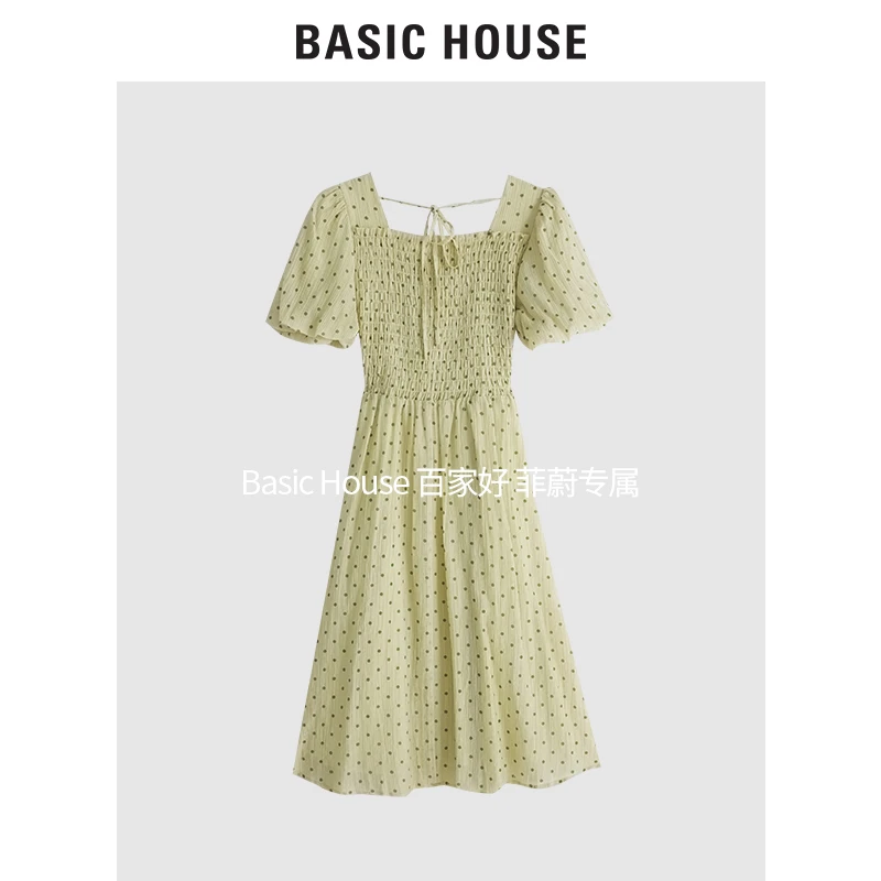 Basic House/百家好夏季新款连衣裙尤莱特甜美韩版B0143B54692