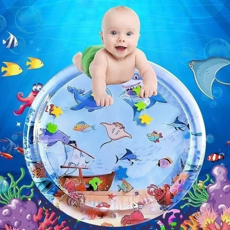 婴幼儿拍拍儿童节漂浮水垫学爬哄娃玩具注水加厚充气