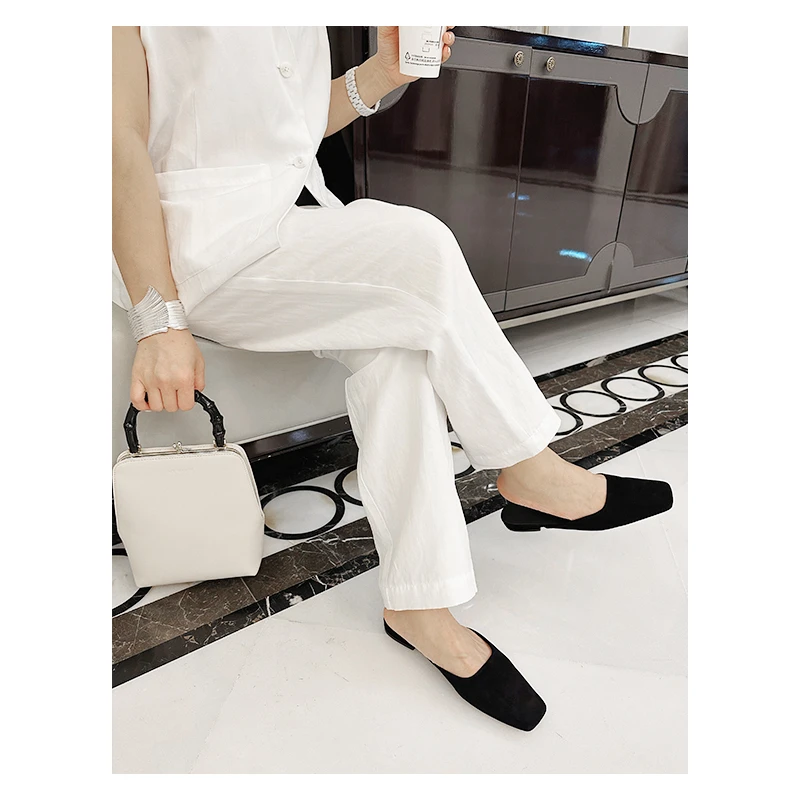 MY WANTS 2025春夏时尚软底休闲头乐福鞋MK191317A