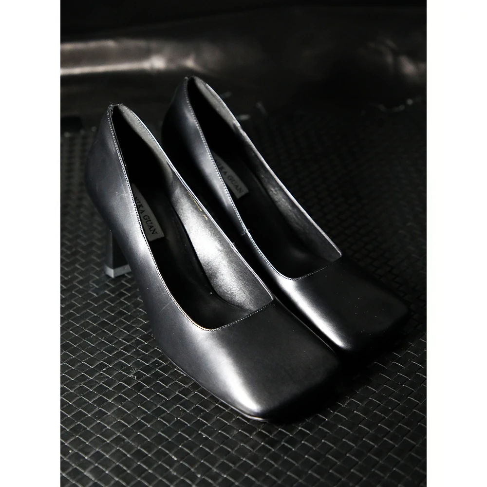 MANIKA GUAN 气质舒适休闲时尚百搭女士细跟高跟鞋MK22K18