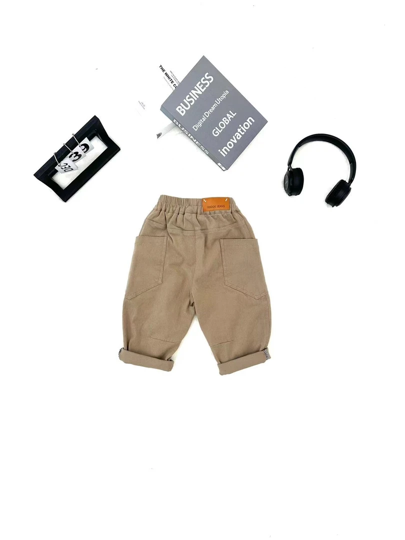 K6161   韩版 裤腿拼接工装裤